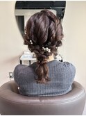 編み下ろしヘアセット