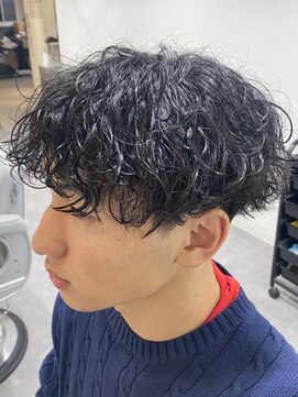 ナム 錦糸町(NAM) MEN’S/リバースセンターパート/ニュアンスパーマ/錦糸町