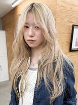 テトヘアー(teto hair)&nbsp;ロングレイヤー/ブロンドベージュ/ケアブリーチ/ロング