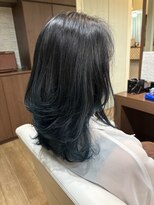 アイフィールカルム(i feel calm)&nbsp;艶感ダークカラー×クール裾カラー ミディアムレイヤー