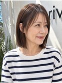 【179.朝のセットはオイルを馴染ませるだけ◎切りっぱなしボブ】