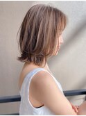 道村/外ハネボブ/イルミナカラー /ハイライト/グレージュカラー 