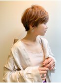 【石田勇士郎】デザインカラー厚めバングローライトスリークボブ