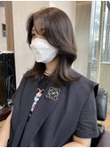 センターバング×くびれヘア