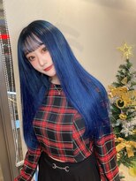 ウィリートーキョー 渋谷(WELLY TOKYO) おもてちゃんエクステブルーヘア☆野口