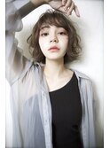 小顔ナチュラルボブ×大人ショートボブ×ウェーブ 20代30代40代m