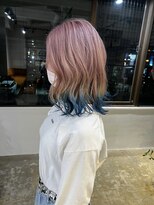 メリー オオサカ(Merly Osaka)&nbsp;個性的デザイン！グラデーション_lavender×turquoise blue