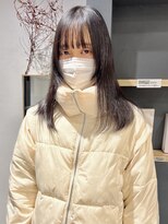 ラミエバイメルト 下北沢(lamie by melt) 村上/前髪カット切りっぱなし顔周りレイヤー大人かわいい韓国