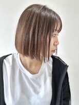 フォーク FOLK&nbsp;【FOLK】透明感ラベンダーグレージュ☆似合わせ切りっぱなしボブ