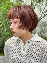 マッシュショート　顔まわりカット
