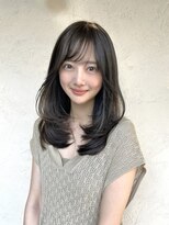 ルル 表参道(lulu.) 大人ガーリーチョコレート艶感レイヤーカットモード