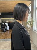 切りっぱなし ボブ