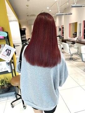 バサ 江古田店(BASSA) 1ブリーチのレッドカラー