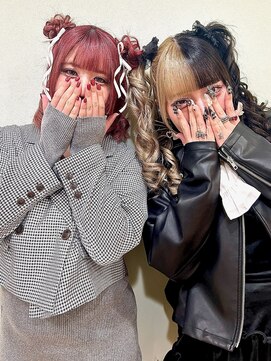 アップスニニー(up's niny) ★クマ耳お団子ツインヘア★&☆ツインテール☆( *´艸`)