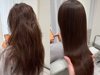 ザサロン(THE SALON)の写真/【覚王山/本山】クセやうねりにお悩みの方必見!髪質改善サロンだからこそできる、ナチュラルストレート*