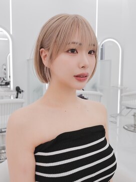 コア 表参道(COA) ボブヘア/レイヤーカット/ウェットヘア/オリーブベージュ/表参道