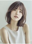 ★暗めカラーグランマッシュフェイスフレーミングデザインカラー