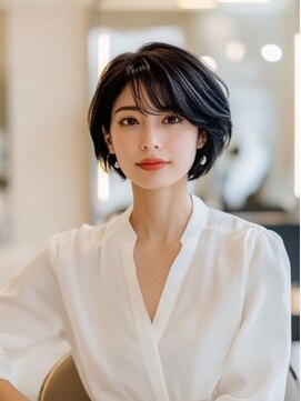 ルシードスタイル アウラ 松戸市五香(LUCIDO STYLE Aura) ショートスタイル【松戸#五香#白髪染め#カラー#髪質改善】