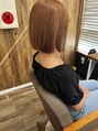 テーラヘアー 板橋店(TELA HAIR) 切りっぱなしボブ×ハイトーン【TELA HAIR 板橋店】