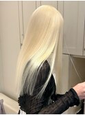 10278ホワイトアッシュシルバーウルフレイヤーロングストレート