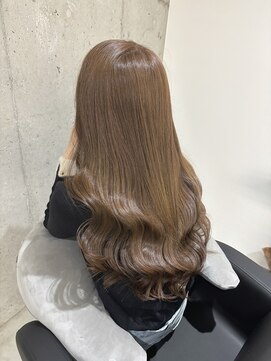 シェノン 近鉄奈良店(CHAINON) ブリーチなしwケアカラー×ハニーベージュ