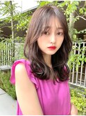 ゆるふわミディアム10代20代30代◎小顔 髪質改善 韓国 新宿