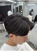 熊本メンズパーマ ニュアンスパーマ センターパート