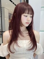 キーン 吉祥寺店(keen)&nbsp;#NANAKO チェリーピンク×レイヤーカット