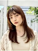 20代30代40代フェイスレイヤーカット×インナーカラー