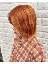 デザイアー 下高井戸店(desire) ミディアム×オレンジカラー