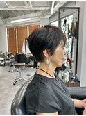 大人かっこいいショートカット/30代.40代.50代60代.横浜駅