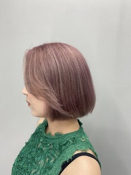 バディ 中野駅前店(BUDDY) ホワイトピンク(ケアブリーチ+ケアカラー+髪質改善tr)