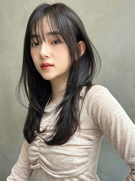 オーウェル 銀座(Owelle) 銀座　cheri透明感グレージュ×レイヤースタイル