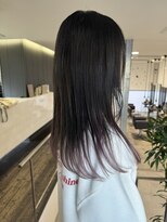 ヨルプラスディ(yoru+D)&nbsp;裾カラー　ラベンダーパープル