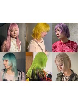 繊細なブリーチワークで叶える《柔らかなペールカラー》1人1人のFashionやmoodに合わせてデザインカラーも