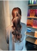 【ハーフアップ】結婚式/銀座/ヘアセット/アレンジ