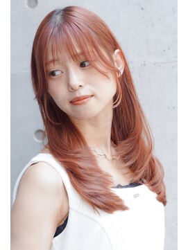 トップシェイプ(TOP SHAPE) 小顔レイヤー　ワンカール　カッパーブラウンカラー