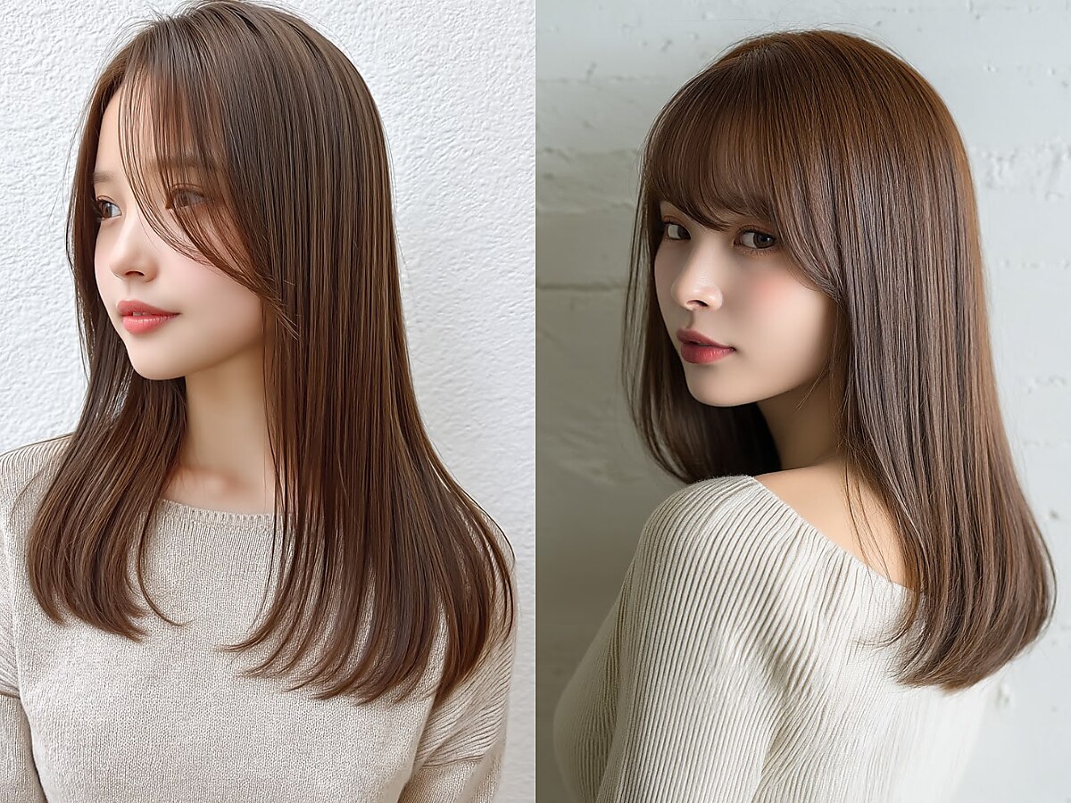 【髪と頭皮に優しい◎】　髪質改善ケアカラー+カット+炭酸泉　￥8800