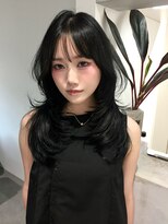 イル 天神大名店(ill)&nbsp;【ill】ブルーブラック×ハッシュカット