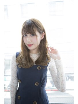 サロンドミルク 原宿(salon de MiLK) 【salon de MiLK 原宿】やわらか透明感耳かけウェーブ