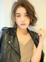 ロンド ストラーダ 心斎橋(Lond strada) 【津賀 涼】ショートグレージュカラーボブウルフココアベージュ