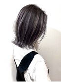 外はねナチュラルボブ×ハイライト