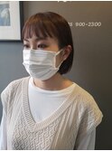 【新宿penelope】ワイドバング　大人かわいいミニボブ！　遠藤至