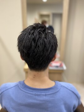 ヘアサロンアンドヘアメイクディー(hair salon hair make D) 仙台D ツーブロックベリーショート学割U24かき上げフェードstyle