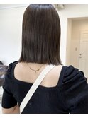 セピアベージュ/ぱつっとボブ