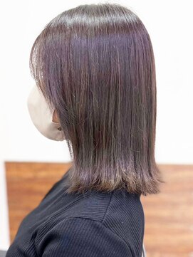 アークスヘアー 大人可愛い髪質改善カラー外ハネボブショコラアッシュ透明感