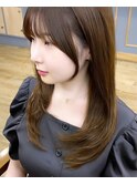 韓国前髪顔周り×美髪レイヤー[横浜/縮毛矯正/前髪縮毛矯正]