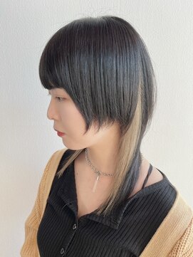 ウルフ/インナーカラー/アッシュゴールド