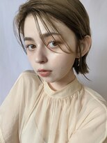 パーク(PARK)&nbsp;【PARK】オリーブベージュ×セミウェットボブ