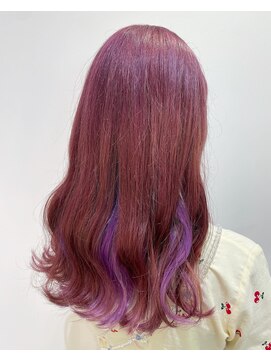 コル(CoL) ◇派手髪ベリーピンク×ラベンダー◇